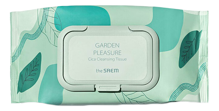 The Saem Салфетки косметические влажные Garden Pleasure Cica Cleansing Tissue набор