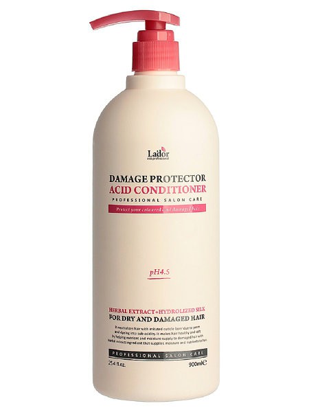 Lador Кондиционер для поврежденных волос с гидролизованным шелком Acid Conditioner 900мл