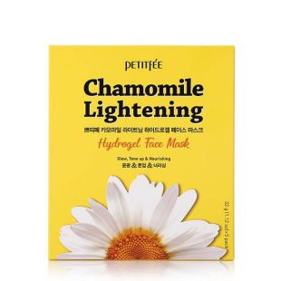 Petitfee Маска для лица гидрогелевая c ромашкой Chamomile Lightening Hydrogel Face Mask