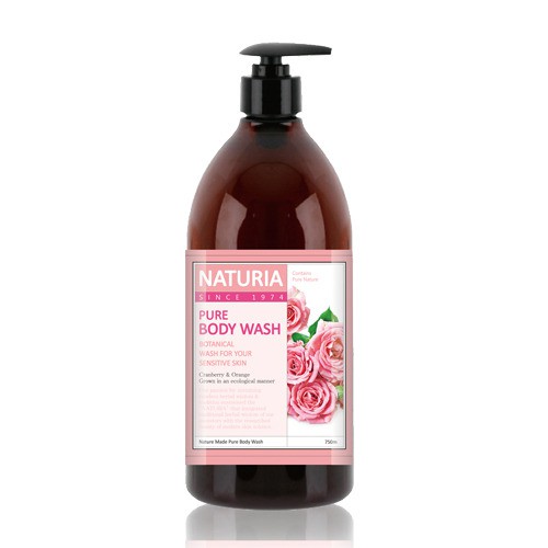 Naturia Гель для душа Роза/Розмарин Pure Body Wash (Rose & Rosemary),750 мл