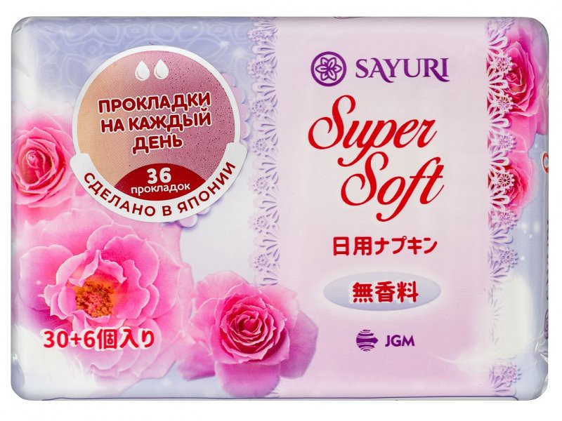 SAYURI Прокладки ежедневные Super Soft (15 см), 36 шт