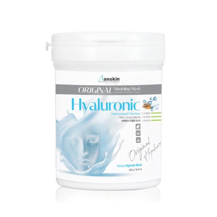 Anskin Маска для лица альгинатная увлажняющая Hyaluronic Modeling Mask банка 240г