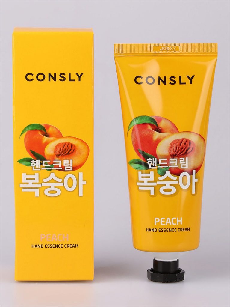 Consly Крем-сыворотка для рук с экстрактом персика - Peach hand essence cream, 100мл