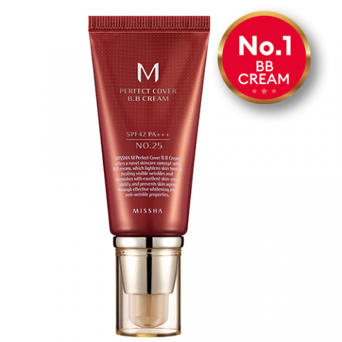 Missha Тональный ВВ крем для лица #13  Молочный беж.Perfect Cover BB Cream SPF42/PA+++ (No.13/Bright Beige), 50мл