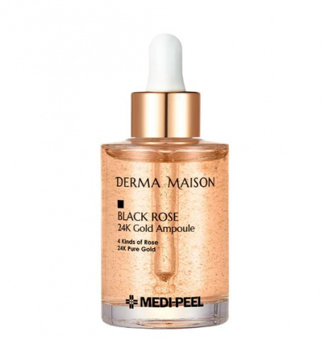 MEDI-PEEL Derma Maison Black Rose 24K Gold Ampoule (95ml) Ампульная сыворотка с золотом и розой