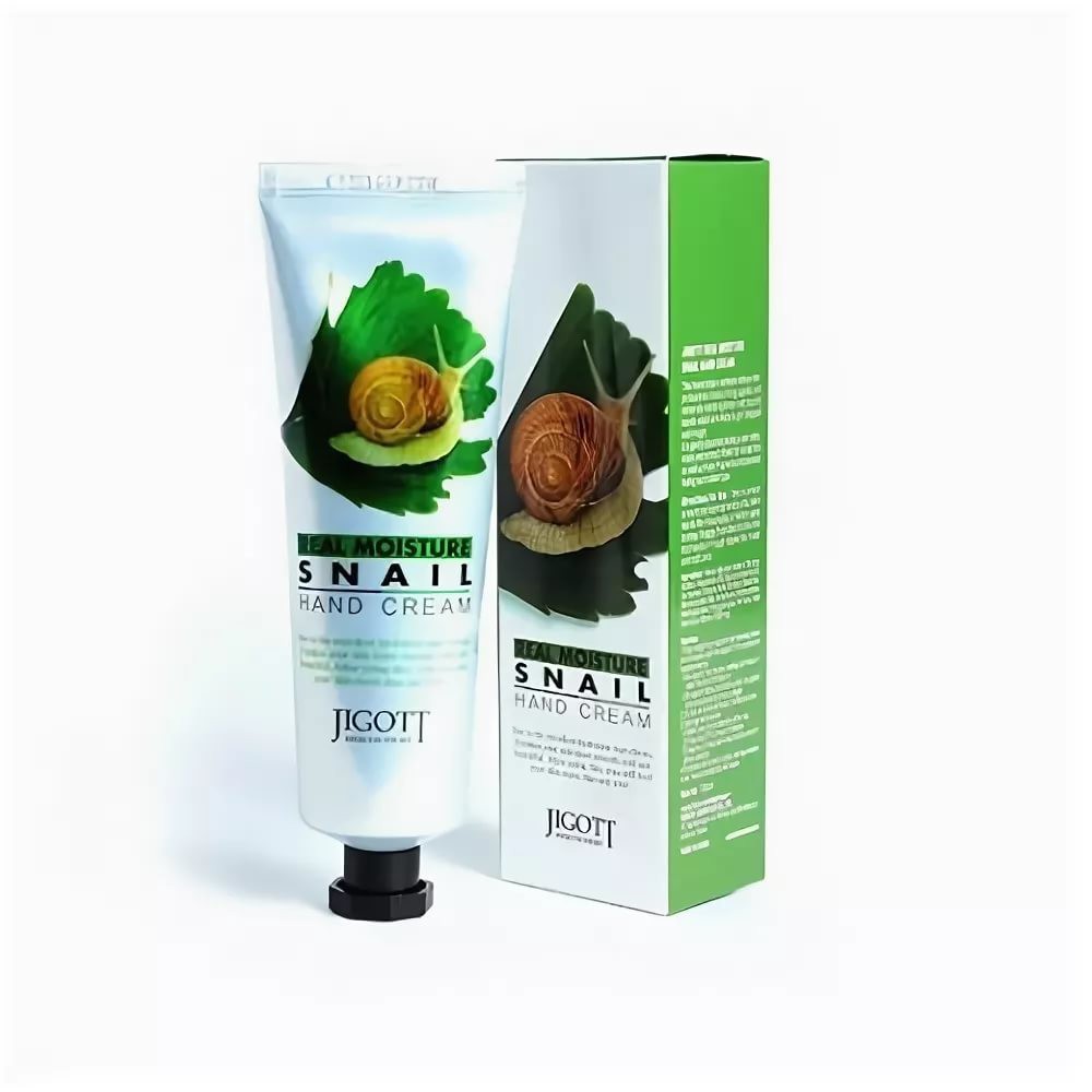 JIGOTT Питательный крем для рук Улитка Real moisture hand cream Snail , 100 мл