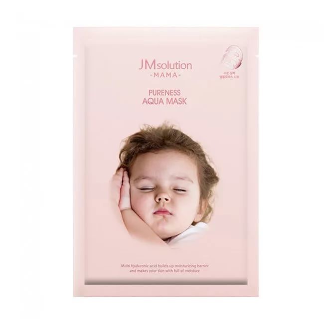 JM Solution  Гипоаллергенная увлажняющая маска с гиалуроновой кислотой MAMA Pureness Aqua Mask