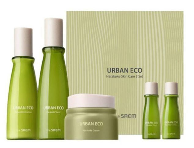 The Saem VEGAN Набор средств для лица Urban Eco Harakeke Skin Care 3 Set 5шт 180мл/135мл/60мл/20мл/20мл