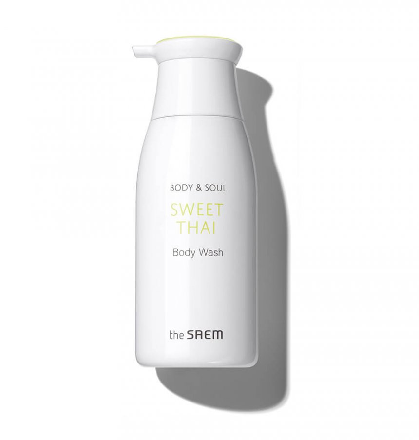 The Saem Гель для душа с ароматом персика и мангостина Sweet Thai Body & Soul Sweet Thai Body Wash,300мл