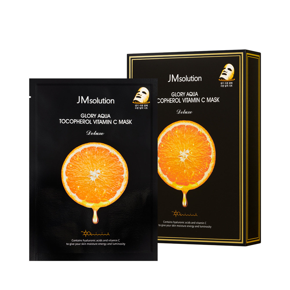 JMSolution Тканевая маска для выравнивания тона Glory Aqua Tocopherol Vitamin C Mask