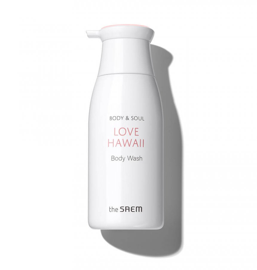 The Saem Гель для душа с экстрактом цветов гибискуса  Body & Soul Love Hawaii Body Wash,300мл