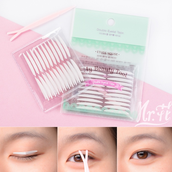 Etude House Наклейка для создания двойного века My Beauty Tool Double Eyelid Tape набор 22шт