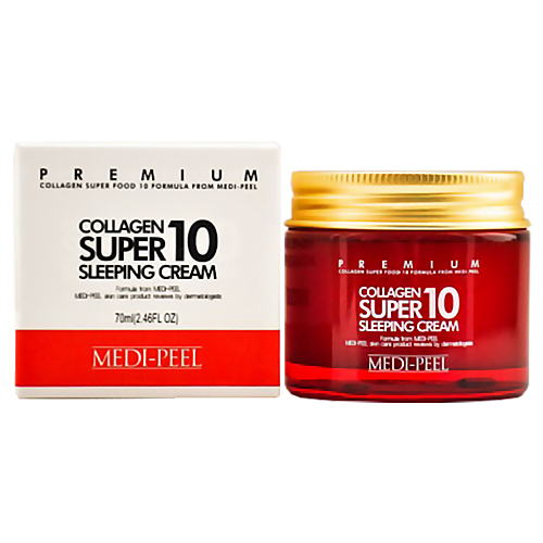 MEDI-PEEL Collagen Super10 Sleeping Cream - Ночной крем для лица с коллагеном,70мл