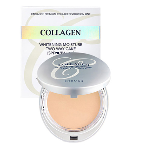 Enough Пудра с коллагеном осветляющая + запасной блокCollagen Whitening Moisture Two Way Cake №13