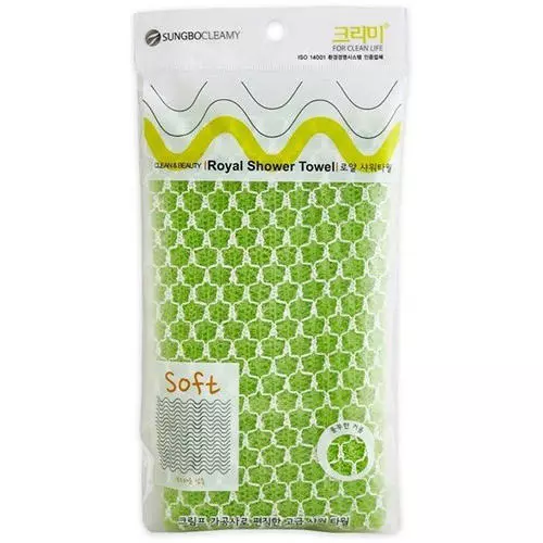 Sung Bo Cleamy Clean&Beauty Мочалка для душа (28х90) Royal Shower Towel, 1шт