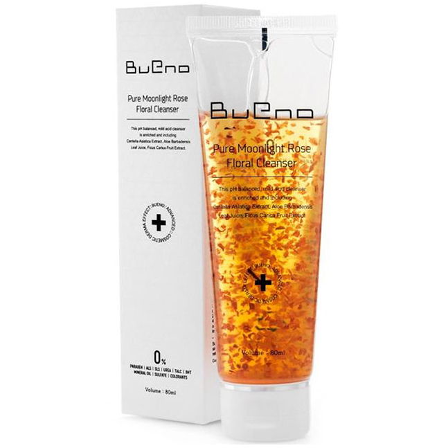 Bueno Цветочный гель для умывания с лепестками роз Bueno Pure Moonlight Rose Floral Cleanser,80мл