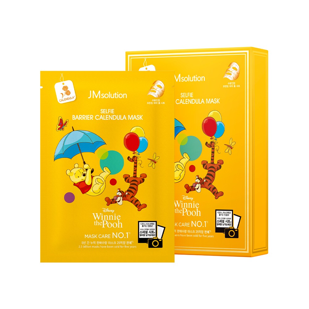 JM Solution Disney Collection Selfie Barrier Calendula Mask Маска тканевая с календулой