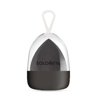 Solomeya Косметический спонж для макияжа со срезом ЧЕРНЫЙ  Solomeya Flat End blending sponge Black, 1 шт