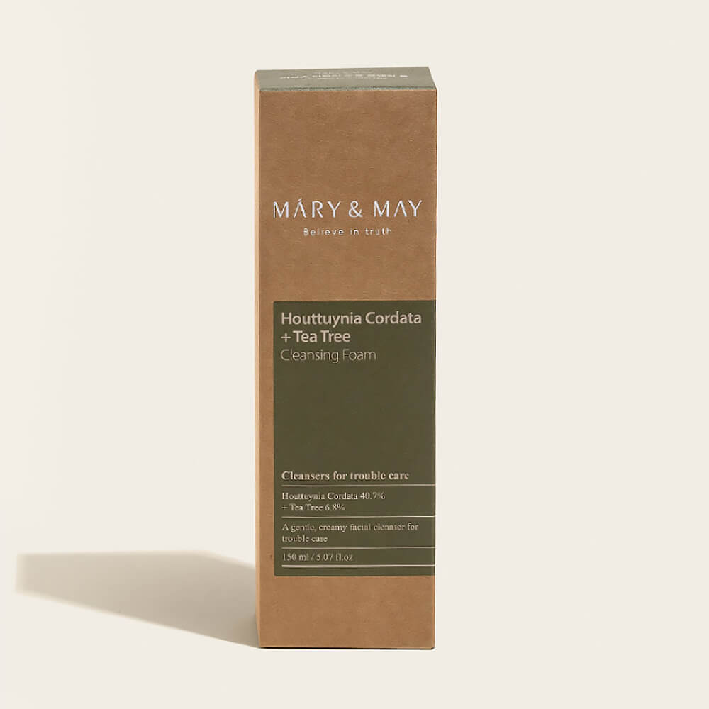 Mary&May Очищающая пенка для чувствительной кожи Houttuynia Cordata/Tea Tree Cleansing Foam, 150 мл