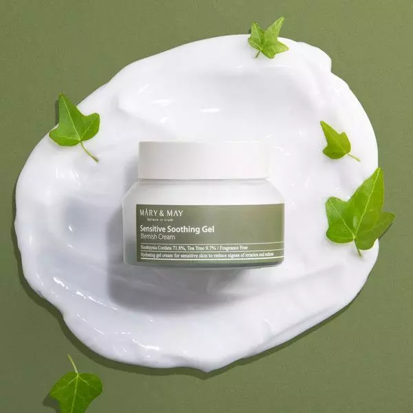 Mary&May Успокаивающий гель-крем с экстрактом хауттюйнии Sensitive Soothing Gel Blemish Cream, 70 гр.