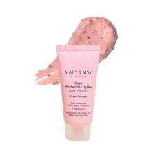 Mary&May Увлажняющая глиняная маска для лица с экстрактом розы Rose Hyaluronic Hydra Glow Wash Off Pack,30гр