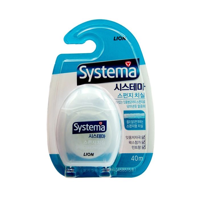 Lion  Systema Нить зубная Systema Sponge Dental Floss 40м