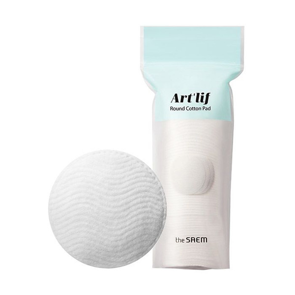 The Saem Диск хлопковый для лица Art'Lif Round Cotton Pad набор 80шт