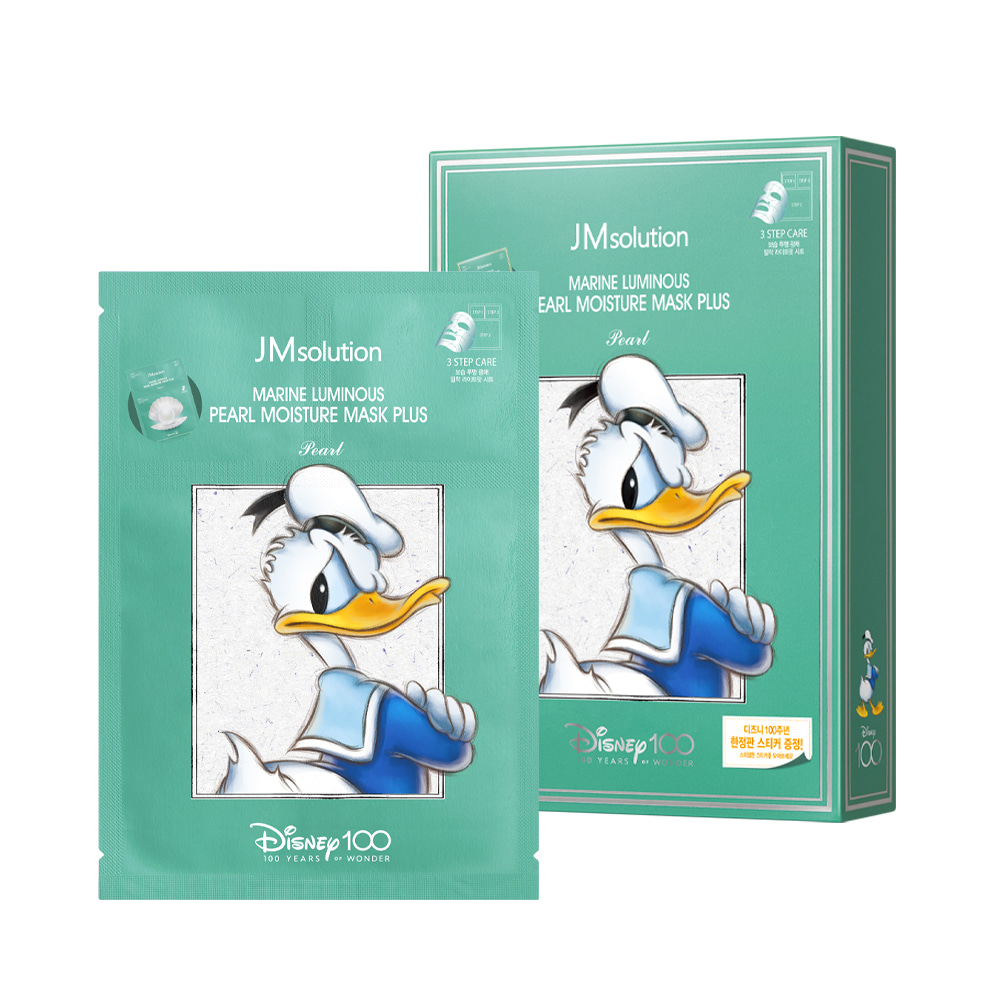 JM Solution Маска тканевая увлажняющая  с экстрактом белого жемчуга Marine Luminous Pearl Moisture Mask Plus Disney 100