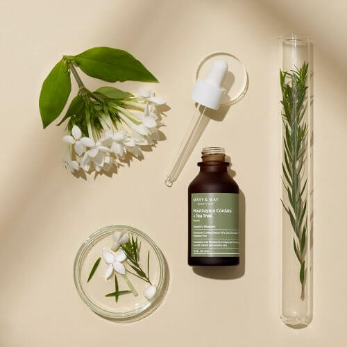 Mary&May Успокаивающая ампула с хауттюйнией и чайным деревомHouttuynia Cordata + Tea Tree Serum,30 мл