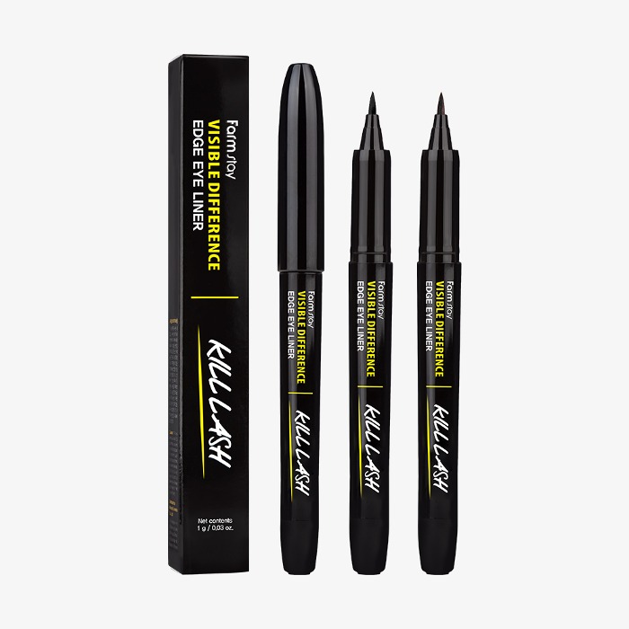 FARMSTAY Подводка-лайнер для век  черная Visible Difference Edge Eyeliner black