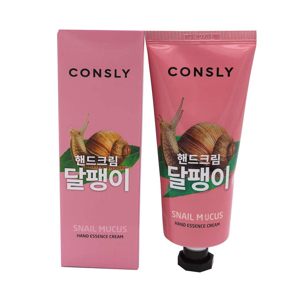 Consly Крем-сыворотка для рук с муцином улитки - Snail hand essence cream, 100мл