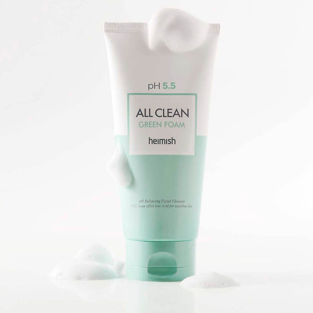 Heimish All Clean Green Foam,Слабокислотный гель для умывания для чувствительной кожи,150 мл