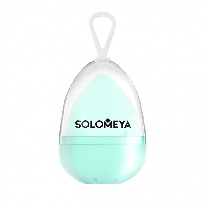 SOLOMEYA Вельветовый косметический спонж для макияжа ТИФФАНИ Solomeya Microfiber Velvet Sponge Tiffany, 1 шт