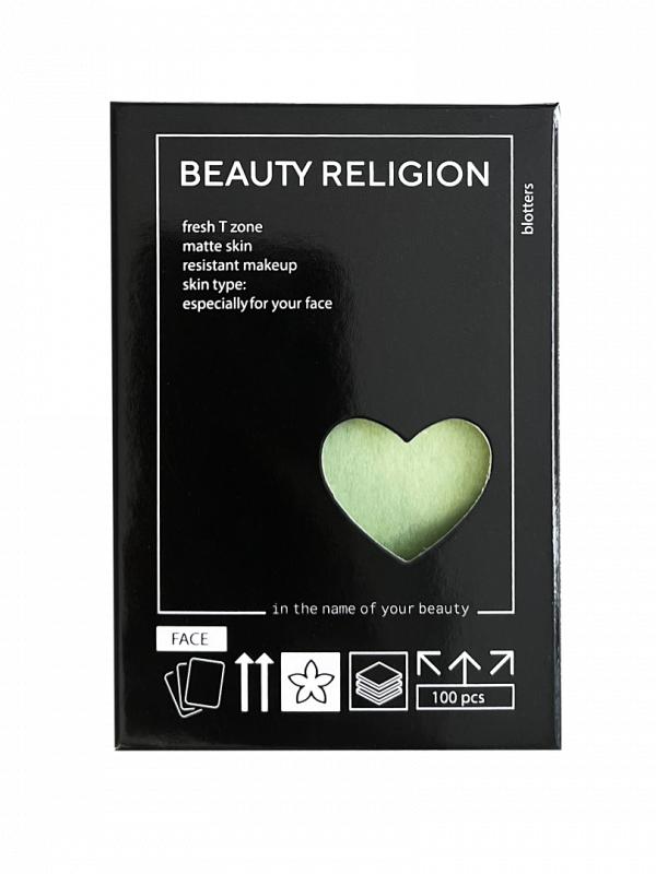 BEAUTY RELIGION Салфетки для лица матирующие  Blotters sheet, 100 шт*1 уп