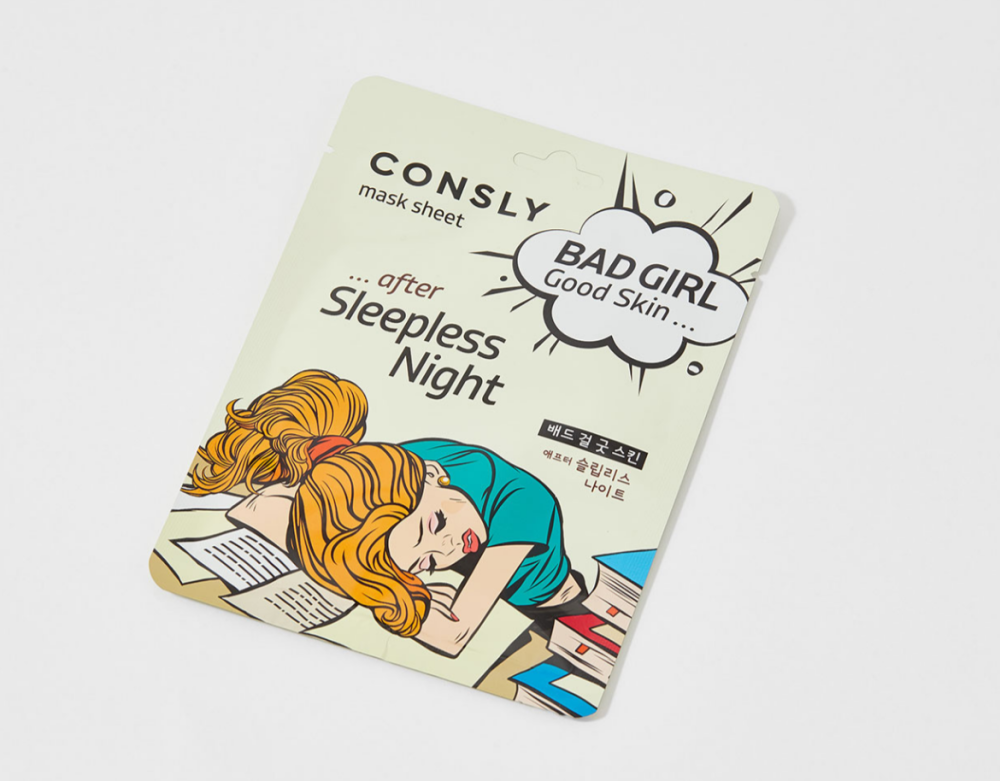 Consly Маска тканевая после бессонной ночи - Good skin after sleepless night mask sheet, 23мл