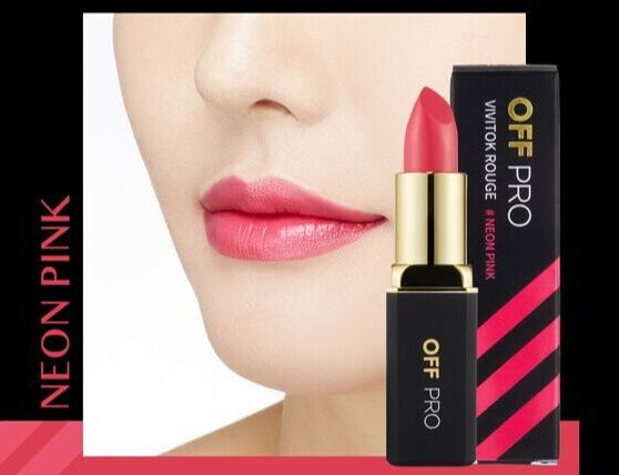 Off Pro Vivitok Rouge  #NEON PINK	Губная помада,3,6 гр