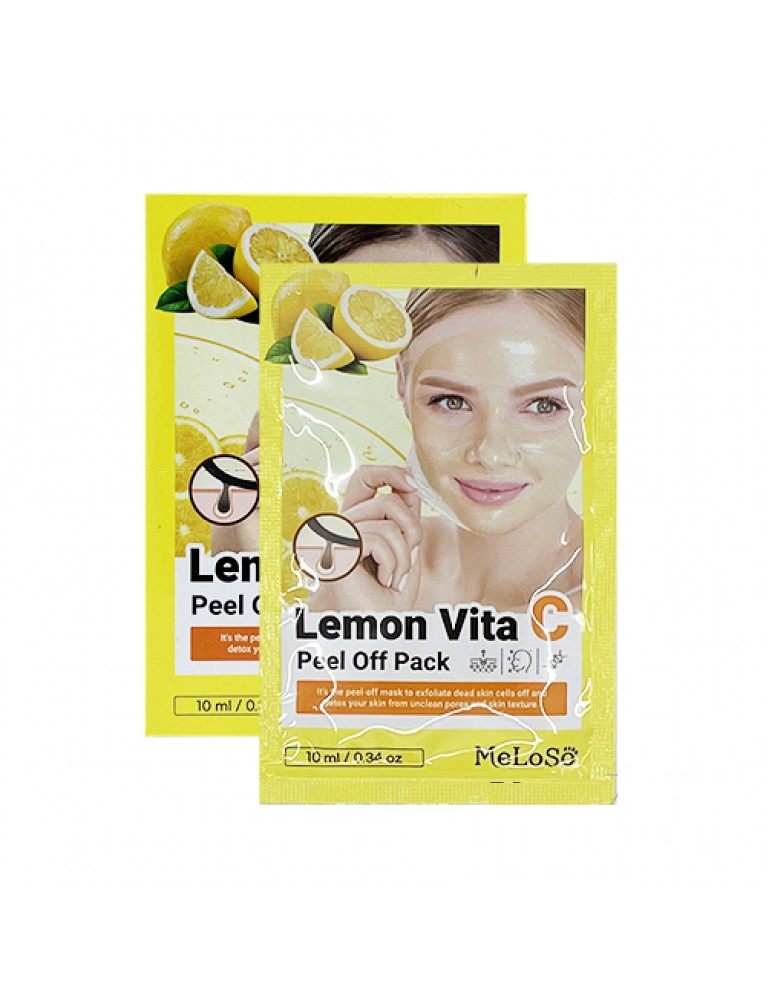 Meloso Peel Off Pack Lemon Vita C Маска-пленка для лица с витамином С, 10 мл