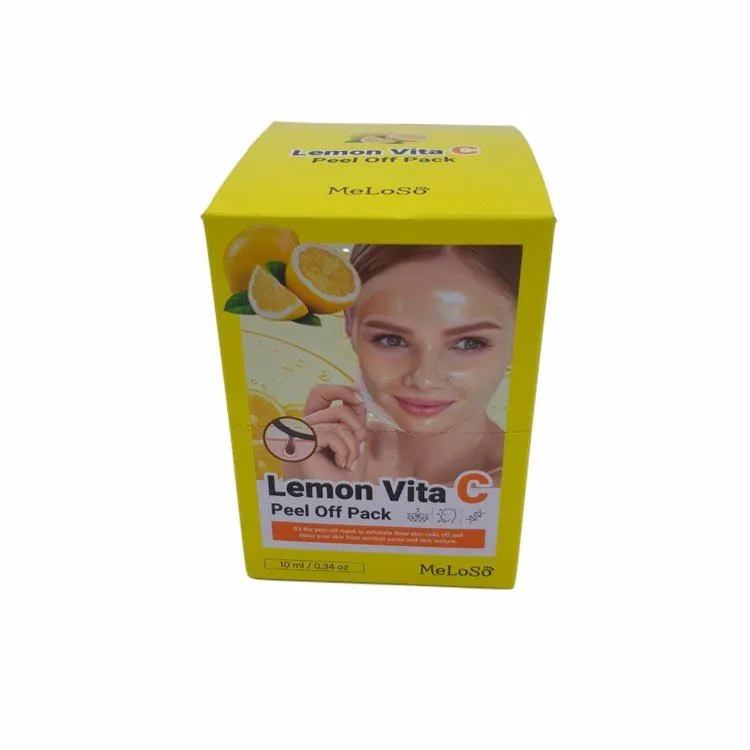 Meloso Peel Off Pack Lemon Vita C Маска-пленка для лица с витамином С, 10 мл