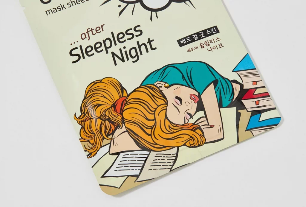 Consly Маска тканевая после бессонной ночи - Good skin after sleepless night mask sheet, 23мл