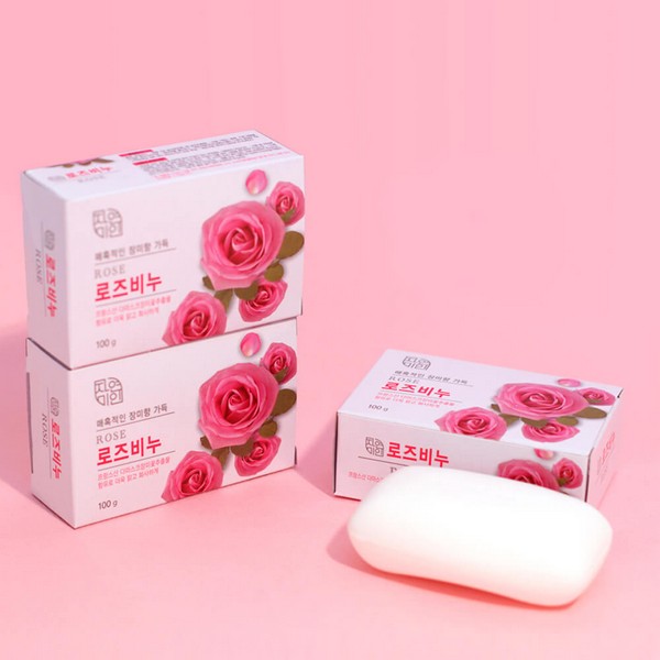 MUKUNGHWA Мыло туалетное ДАМАССКАЯ РОЗА Rose Beauty Soap, 100 гр