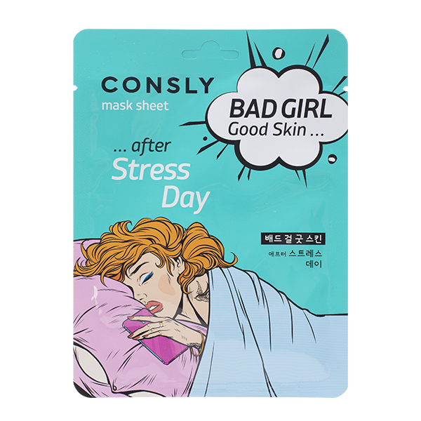 Consly Маска тканевая после тяжелого дня - Good skin after stress day mask sheet, 23мл