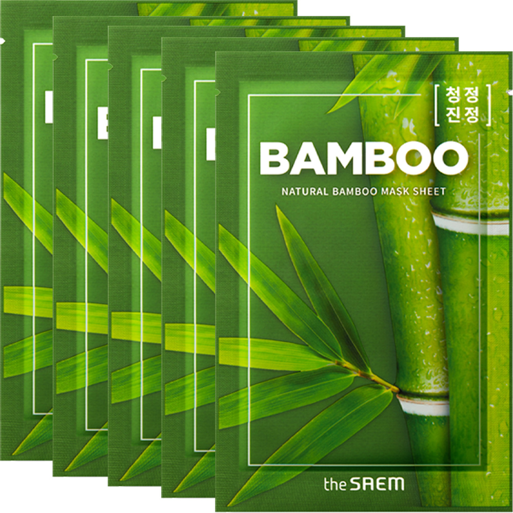 The Saem Маска для лица тканевая с экстрактом бамбука Natural Bamboo Mask Sheet 21мл