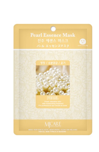 Mijin Маска для лица тканевая с жемчужным порошком Pearl Essence Mask 23г