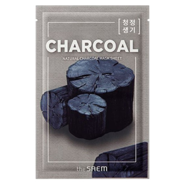 The Saem Маска для лица тканевая с древесным углем Natural Charcoal Mask Sheet 21мл