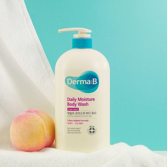 Derma:B Увлажняющий гель для душа Свежий персик 1000мл,Daily Moisture Body Wash Fresh Peach