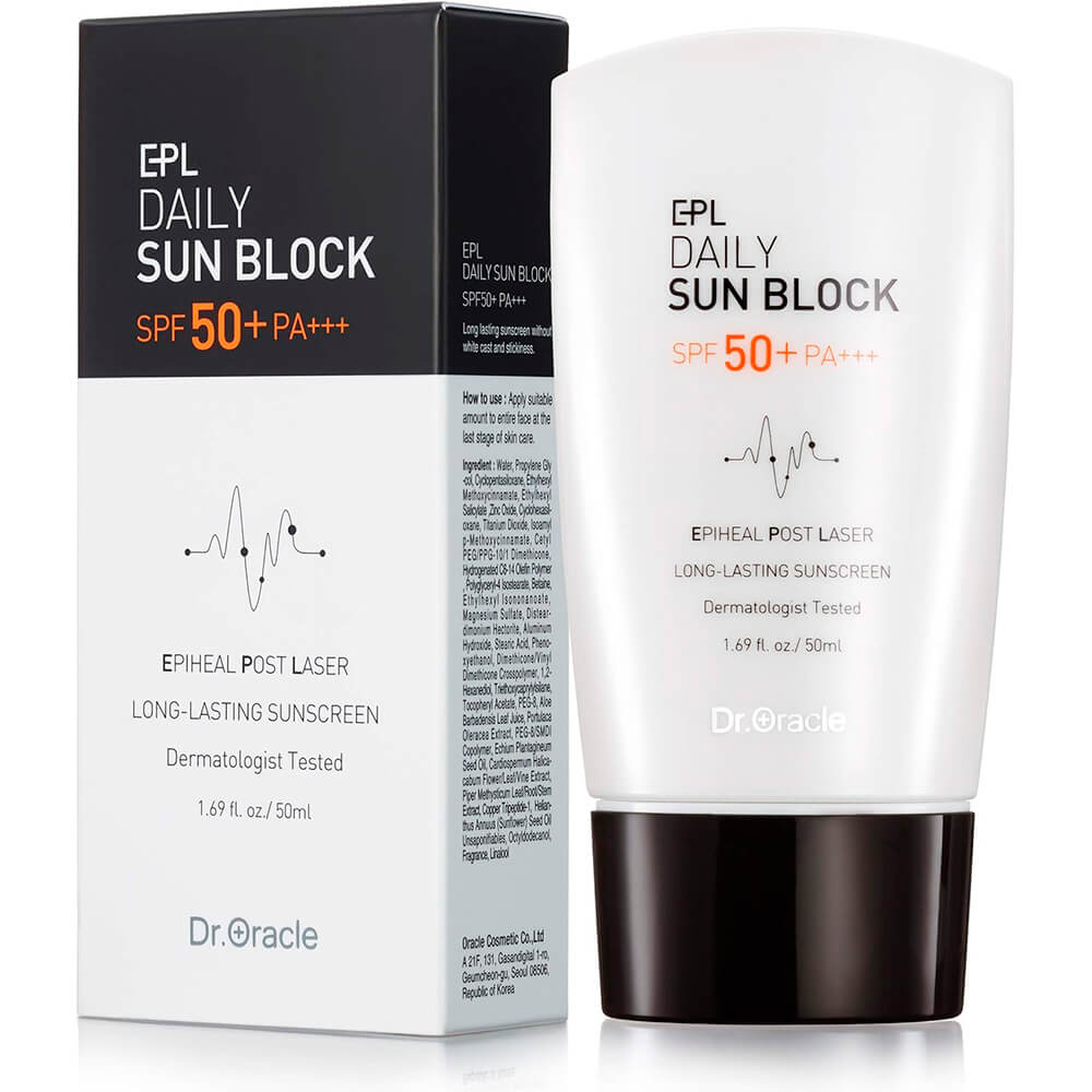 Dr. Oracle  Увлажняющий солнцезащитный крем с пептидом меди, 50мл EPL Daily Sun Block SPF50+ PA+++