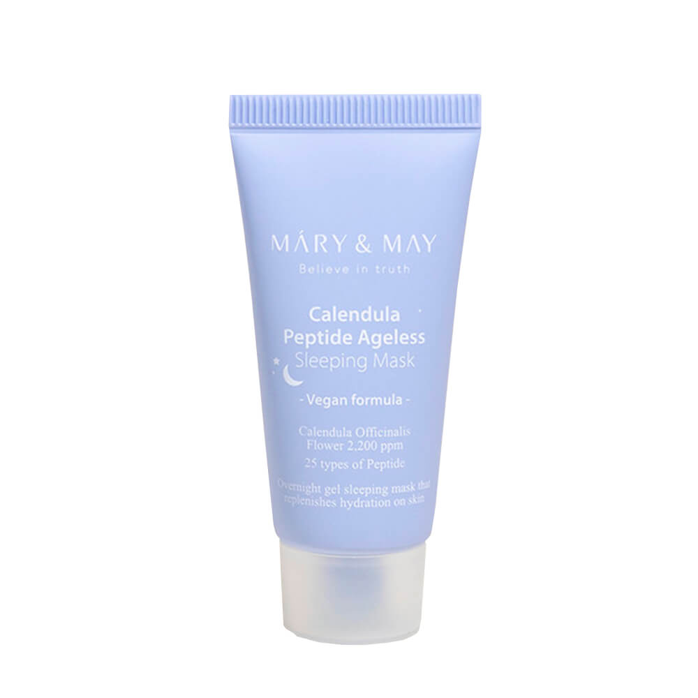 Mary&May Ночная гелевая маска с календулой и пептидами, 30 г Calendula Peptide Ageless Sleeping Mask