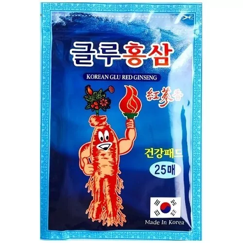 Daejeon	Korean Glu Red Ginseng  Пластырь обезболивающий с глюкозамином и красным женьшенем, 25 шт