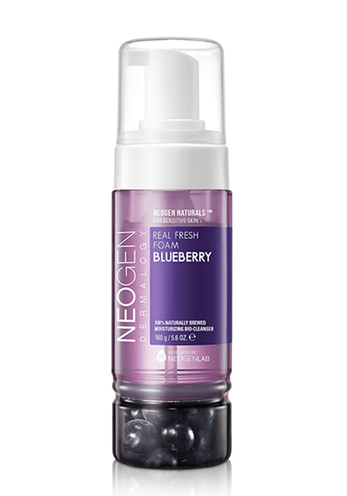 Neogen Увлажняющая кислородная пенка с ягодами черники Dermalogy Real Fresh Foam Cleanser Blueberry 160 г