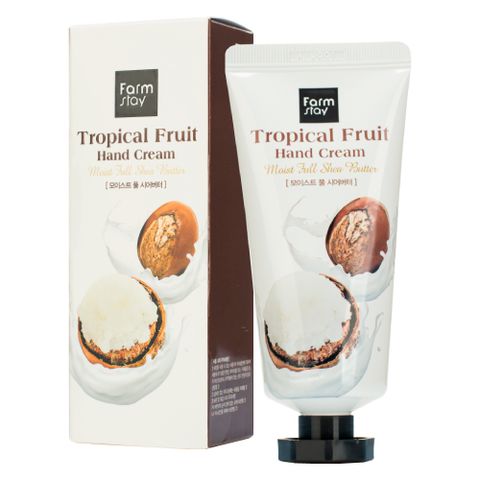 FARMSTAY Кремдля рук с максимальным увлажнением масла ши Tropical Fruit Hand Cream - Moist Full Shea Butter, 50 мл